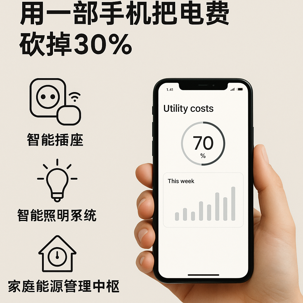 智能家居省电：用一部手机把电费砍掉 30%